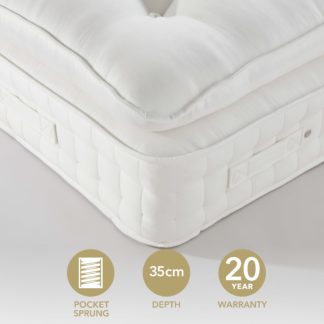 An Image of Dorma Sumptuous Pillow Top Mattress White