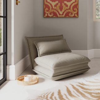 An Image of Jackson Flatweave Foldable Single Sofa Bed Natural