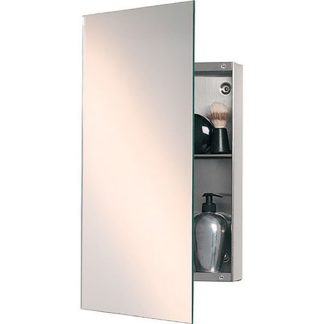 An Image of Bathstore Rectangular Bathroom Mirror with Concealed Cabinet