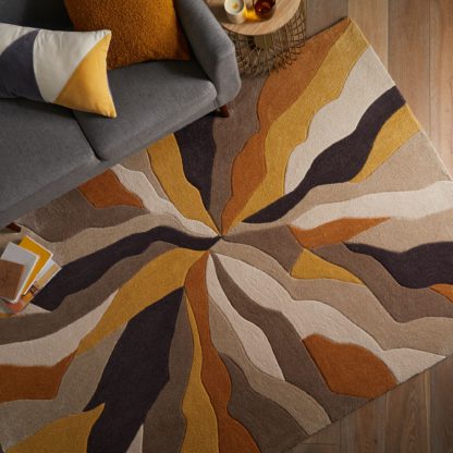 An Image of Splinter Rug Orange