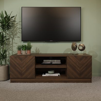 An Image of Taranto Wide TV Unit Oak