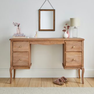 An Image of Giselle 4 Drawer Dressing Table Natural