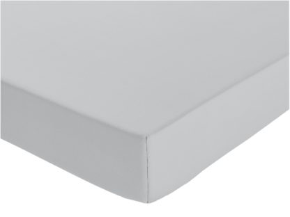 An Image of Habitat Pure Cotton 200TC White Deep Fitted Sheet - Kingsize