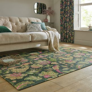 An Image of Newark Chenille Rug Newark Green