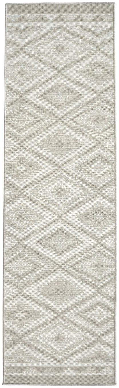 aecf179793bbdd3e2ee7587fadc6799b1a6cd7bf17d9a2b46778d8241b93c82d.jpg An Image of Relay HydroFlex Diamond Grey Outdoor Rug