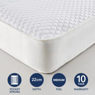 An Image of Fogarty Cool Touch 1000 Pocket Sprung Mattress White
