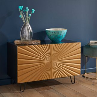 An Image of Shyla 2 Door Cabinet Gold