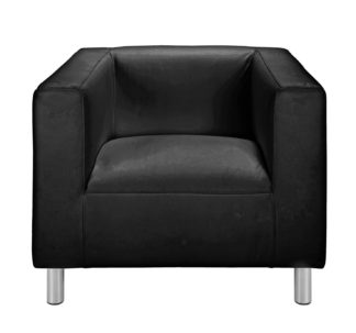 An Image of Argos Home Moda Faux Leather Armchair - Black