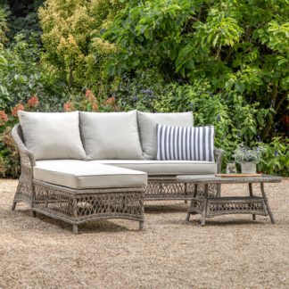 An Image of Corte Chaise Set Grey
