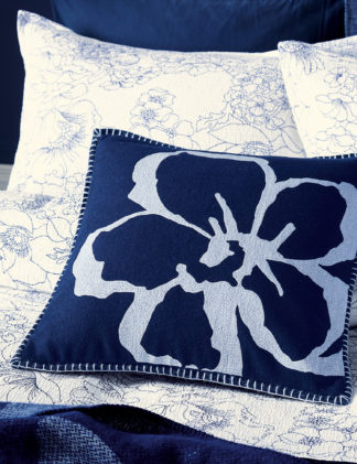 An Image of Ted Baker Magnolia Embroidered Cushion