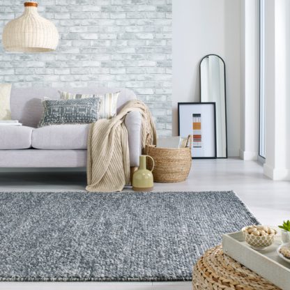 An Image of Minerals Wool Rug Natural