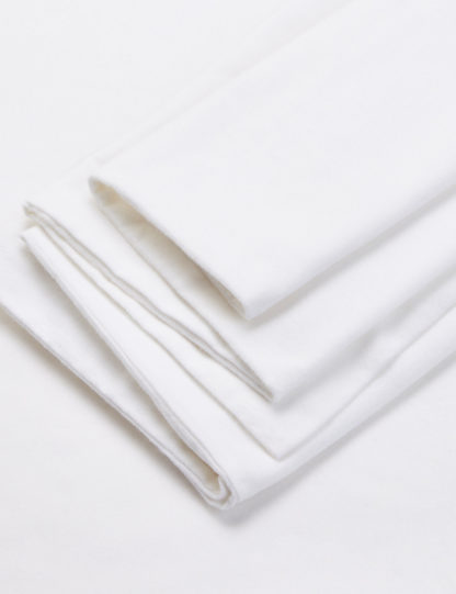 An Image of M&S 2pk Pure Brushed Cotton Oxford Pillowcases