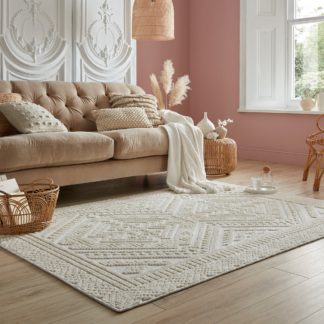 An Image of Jaipur Washable Rug Cream