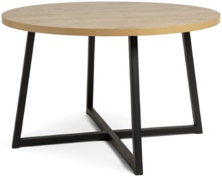 An Image of Habitat Nomad 4 Seater Dining Table - Oak Effect