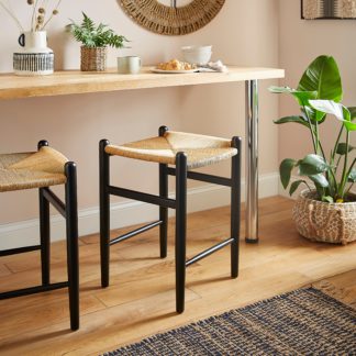 An Image of Lara Backless Counter Height Stool Black