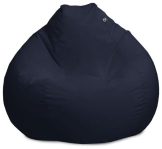 An Image of rucomfy Indoor Outdoor Bean Bag - Navy