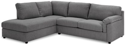 e59c8eac6ca998d0dd1adb5c8b2c9295e9c3d132f07c6c45ee55e9e51722cf1c.jpg An Image of Habitat Florence Fabric Left Hand Corner Chaise Sofa - Grey