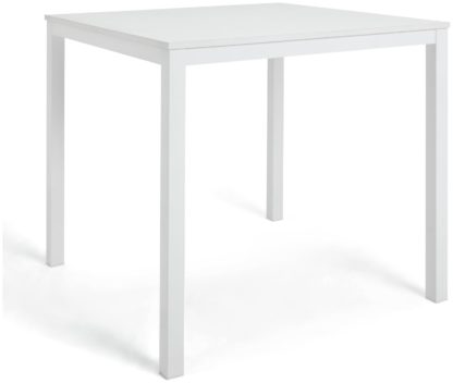 An Image of Habitat Toby 2 Seater Dining Table - White