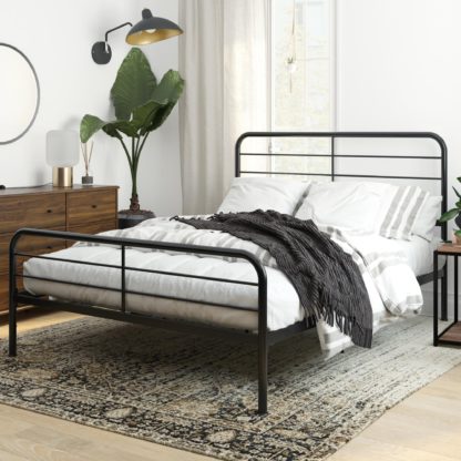 An Image of Millie Metal Bed Black