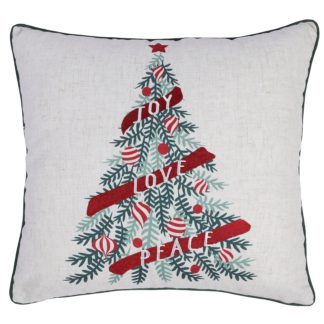 An Image of Christmas Tree Cushion - 43x43cm