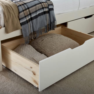 An Image of Chester White Wooden Underbed Storage Drawers