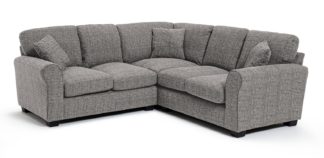 An Image of Habitat Lisbon Fabric Corner Sofa - Grey