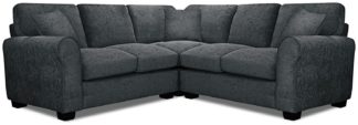 An Image of Argos Home Taylor Fabric Corner Sofa - Charcoal