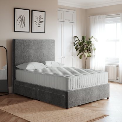 An Image of Luxury Teddy Divan Base Teddy Grey