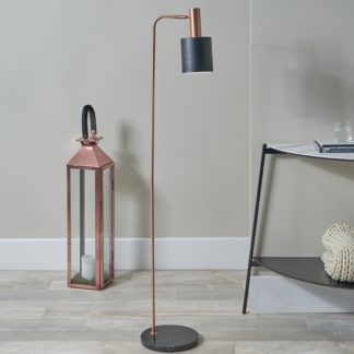 An Image of Biba Copper Floor Lamp Black