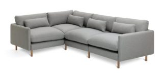 An Image of Habitat Paola Modular Right Corner Chaise Sofa Set - Grey