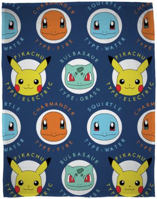 An Image of Pokémon Gotta Kids Fleece Throw - Multicoloured - 150X100cm