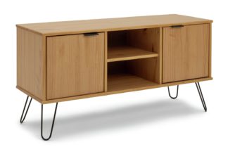 An Image of Habitat Akio 2 Door TV Unit - Pine