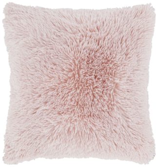 An Image of Catherine Lansfield Cuddly Cushion - Blush Pink - 45x45cm