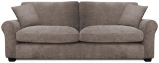 An Image of Argos Home Taylor Fabric 4 Seater Sofa - Mink