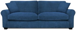 An Image of Argos Home Taylor Fabric 4 Seater Sofa - Navy