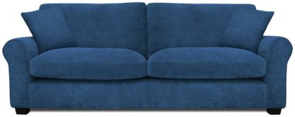 An Image of Argos Home Taylor Fabric 4 Seater Sofa - Navy