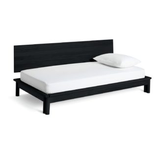 An Image of Habitat Akio Guest Bed with 2 Mattresses - Black