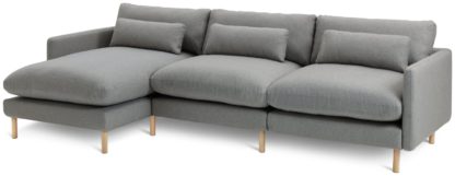 337fb4ef685c0b5ea87cff06f0a84da93b06425452008f644e3efc23d1f398f2.jpg An Image of Habitat Paola Modular Left Hand Corner Chaise Sofa Set -Grey