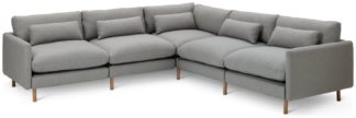 An Image of Habitat Paola Modular Left Hand Corner Sofa Set - Grey
