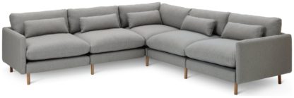 33be45030d816bd14f4e8179b72e54d7ec94980c291c00d58d2cebeb5af04ba4.jpg An Image of Habitat Paola Modular Left Hand Corner Sofa Set - Grey