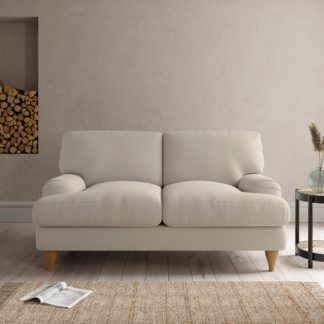 An Image of Darwin Small 2 Seater Sofa Luxury Velvet Natural