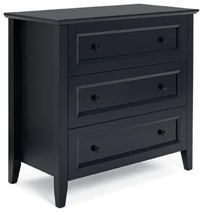 An Image of Habitat Kingham 3 Drawer Chest - Blue