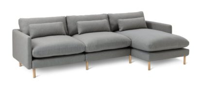 406566073371a7900e47cf6261683b1610a0a1f0416673d560ad32d74de12b78.jpg An Image of Habitat Paola Modular Right Hand Corner Chaise Sofa Set-Grey