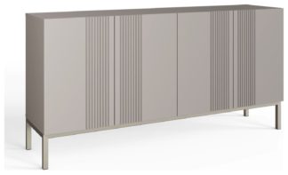 An Image of Frank Olsen Iona 4 Door Sideboard - Grey