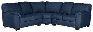 An Image of Argos Home Milano Fabric Corner Sofa - Navy