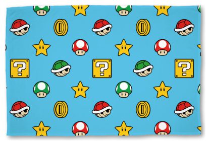 An Image of Mario Continue Kids Fleece Throw - Multicolured - 150X100cm