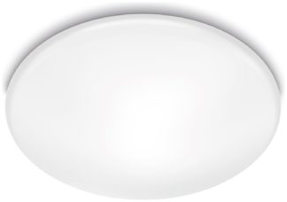 An Image of Philips Shan Indoor Motion Sensor Flush Ceiling Light- White