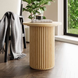 An Image of Amari Round Side Table Natural