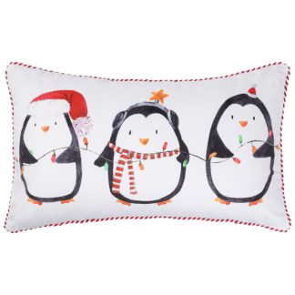 An Image of Party Penguin Cushion - 30x50cm