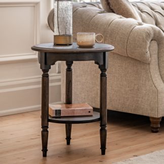 An Image of Matola Dark Wood Side Table Matola Brown